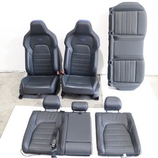 2024 Volkswagen Golf R Mk8 Black Blue Bucket Sport Leather Heated Seat Set