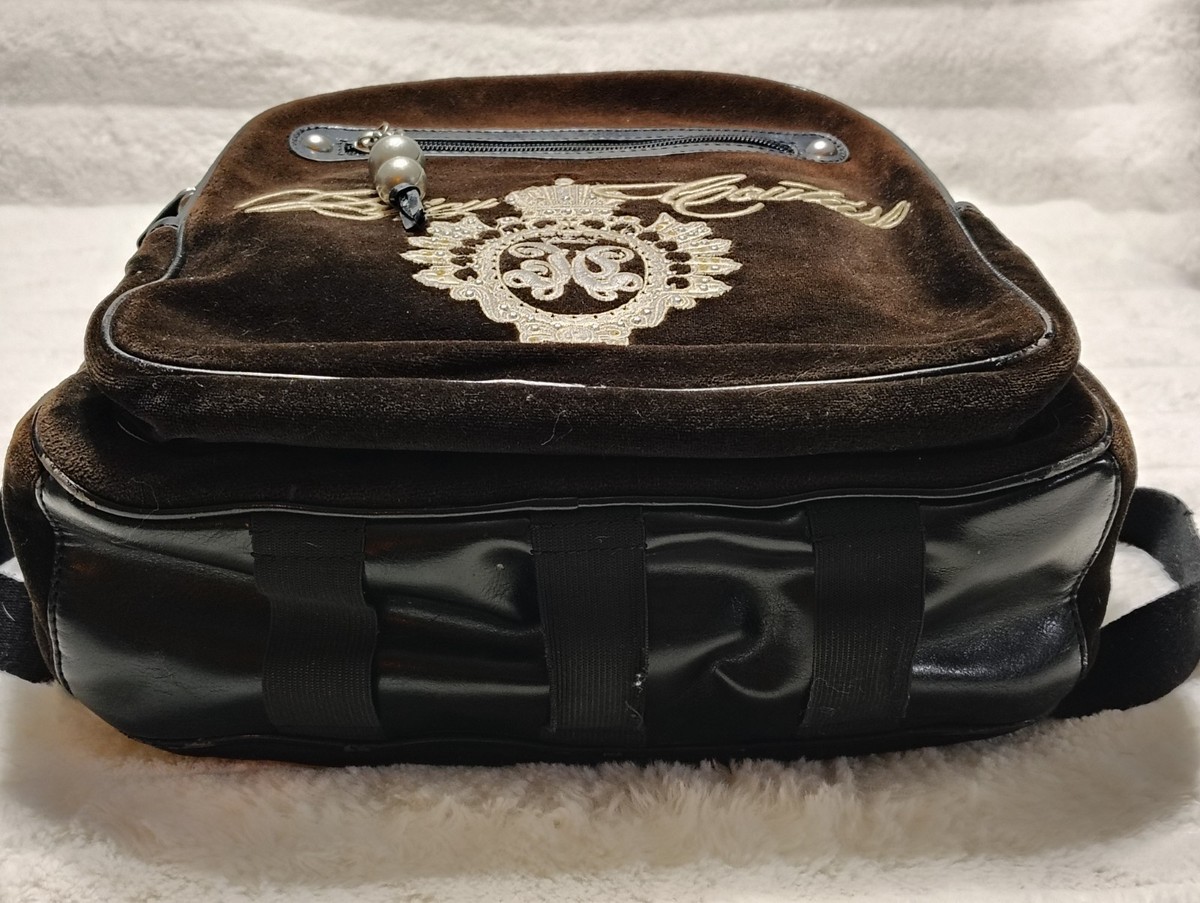 Y2K Vintage JUICY COUTURE Velour BACKPACK Bookbag Weekend 
