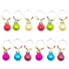 12 Pcs Wine Glass Charms Christmas Wine Glass Favors Glasses Charms