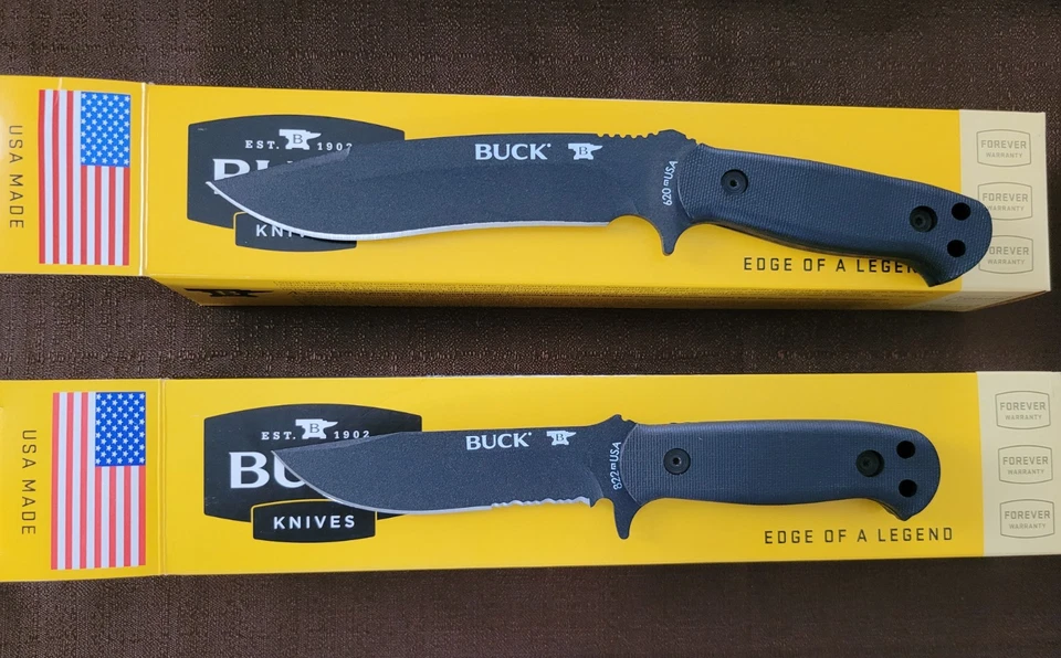 Cuchillos Buck 620 Reaper y 822 Centinela Combo Coincidencia Códigos de Fecha N.O.S. Foto 3 de 4