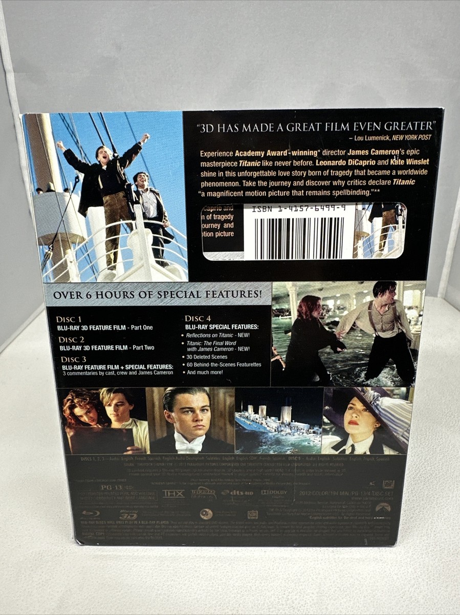 Titanic (1997) Blu Ray 3D With Slip Cover 97361468242| eBay
