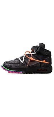 Size 7.5 - Off-White Air Force 1 Mid Black | eBay