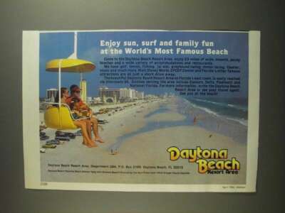 1984 Daytona Beach, Florida Ad - Enjoy Sun, Surf