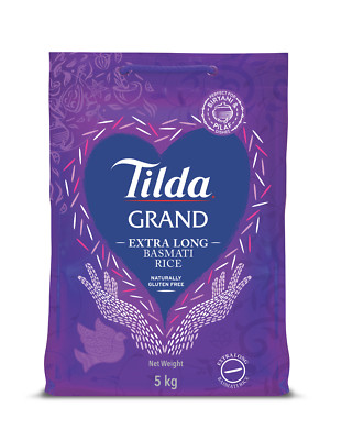 Tilda Grand Reis Extra Langkorn Basmati Reis 10 Kg, Extra Long Golden Sella Reis