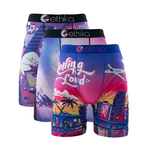 3er Pack - Neue stilvolle atmungsaktive Ethika Herren The Staple Boxershorts - Bild 8 von 11