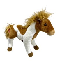 FAO Schwarz Plush Horse Toys R Us Stuffed Animal Pony Brown White Toy 12