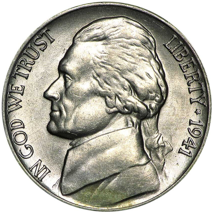 1941-D Jefferson Nickel BU - Brilliant Uncirculated - 75% Copper