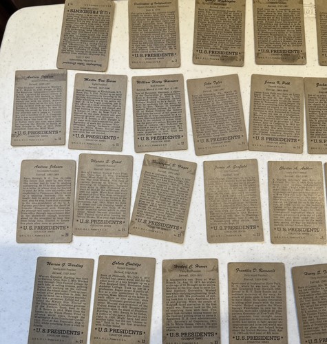 ! Vintage Lot Of 34 Topps Presidential Cards - Picture 6 of 8