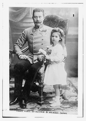 Franz Ferd. of Austria and Princess Sophie c1900 Large Old Photo