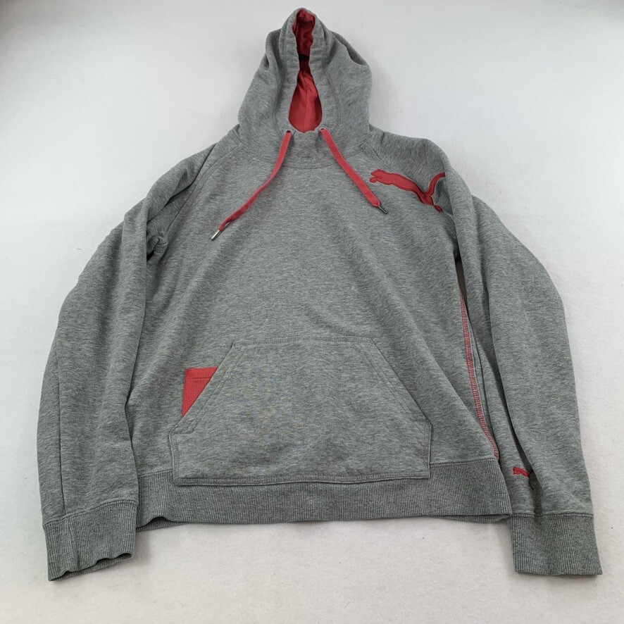 Puma Sweater Womens Small Gray Pink 