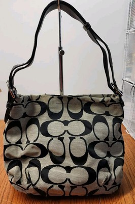 COACH 15067 24CM Signature Duffle Top Zip Convertible Crossbody 