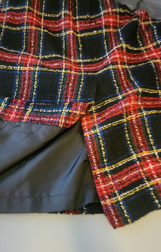 Kasper ASL Skirt Suit Women 10 Black Red Houndstooth Double Breast Classic VTG - Picture 18 of 20