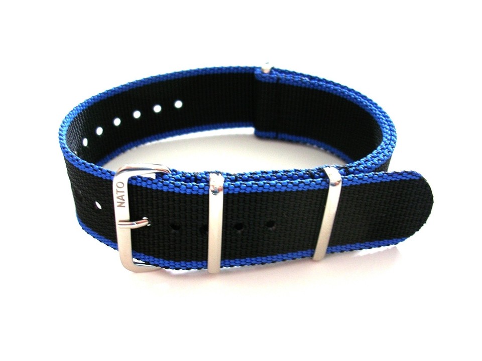 NATO ® Watch Strap Band G10 Nylon Military Diver RAF Stitched - Foto 2