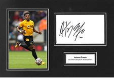 Adama Traore Signed 12x8 Photo Display Wolverhampton Wanderers Autograph COA