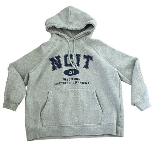 OFFICIAL NCT 127 NCIT NEO CULTURE INSTITUTE OF TECHNOLOGY HOODIE GRAY KPOP