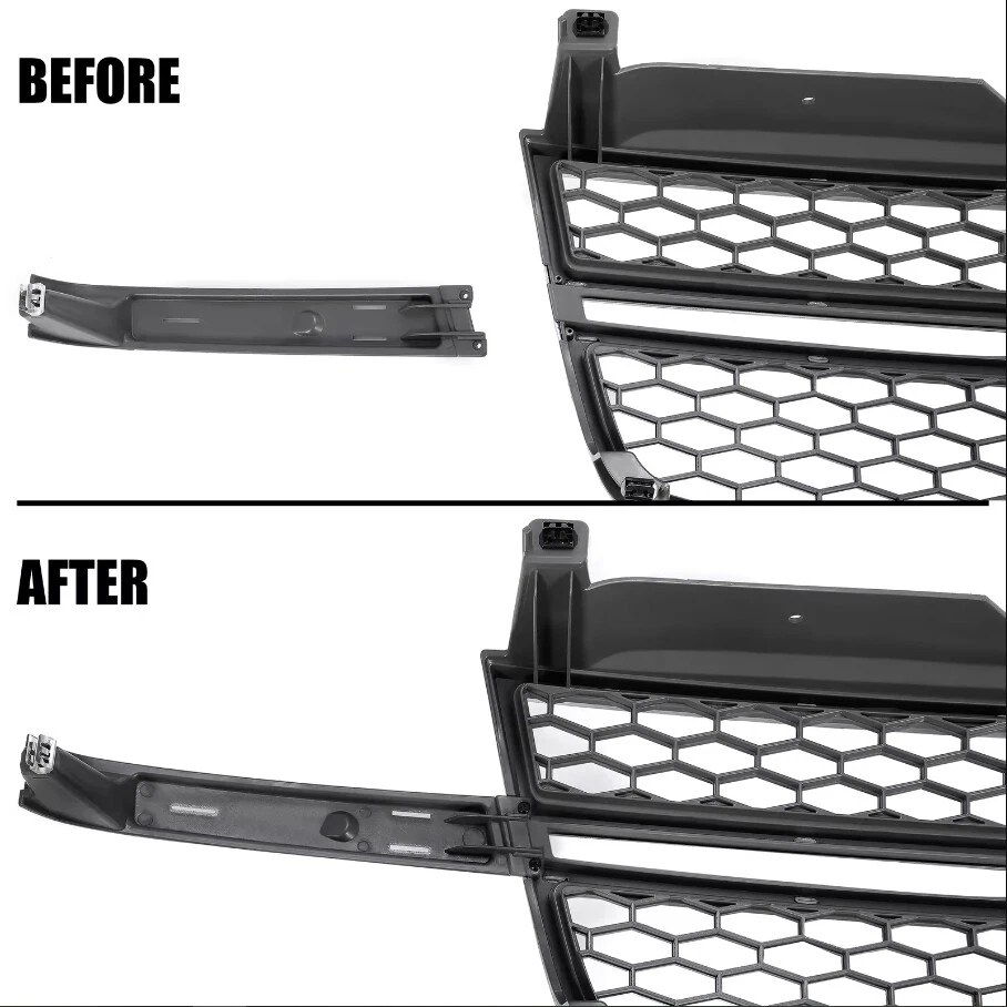 Honeycomb Grille Gloss Black Grill For 2003-2007 Chevrolet Silverado 1500 2500 - Imagem 4 de 4