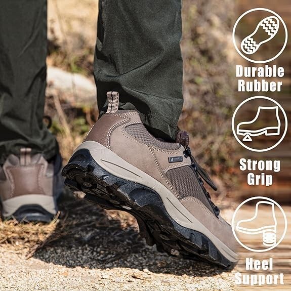 Men's Walking Hiking Trainers Outdoor Shoes Boots Waterproof UK Size 11