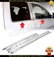 For 2009-2018 Dodge Ram 1500 Quad Cab 4pcs Window Sill Trims Moldings OVERLAYS