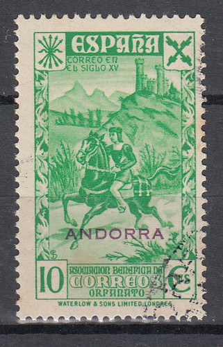Andorra Española Sueltos Beneficencia Edifil 2 usado