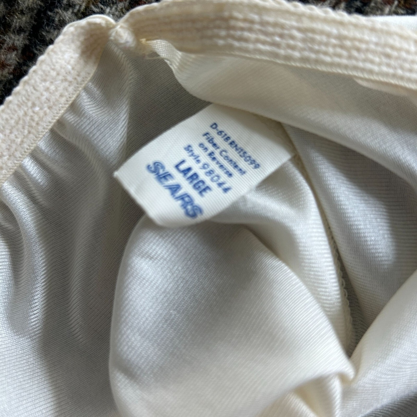 Cream Lace Half Slip Satin Slip Skirt Gem