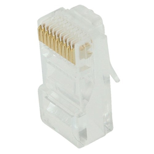 RJ50 10p10c Modular Connector for Flat Cable, Stranded Crimp 10 PCS Pack
