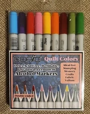 Too Copic Ciao Markers - *9 Piece Set* Quilt Colors. All Working,Barely Used
