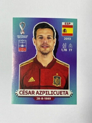 Panini FIFA WM 2022 World Cup Qatar Sticker Spain Spanien ESP5 Cesar Azpilicueta