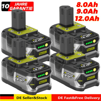 18 Volt Für Ryobi RB18L50 12,0AH Lithium Akku P108 P104 RB18L40 RB18L25 RB18L13