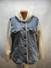 Maurices Denim Sherpa Sleeve Jacket Womens Size Xxl New