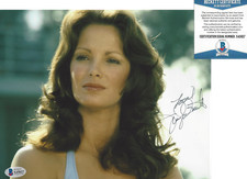 JACLYN SMITH SIGNED CHARLIE'S ANGELS 8x10 SHOW PHOTO ACTRESS BECKETT COA BAS