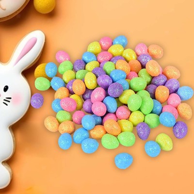 75 Stck. Mini Ostereier gefälschte kleine Glitzereier zum Selbermachen Party Gefallen Handwerk