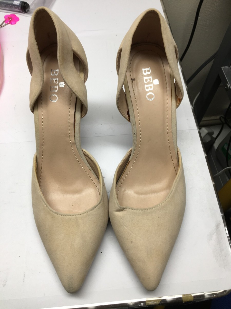 Bebo cream size court shoes