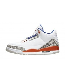 Air Jordan 3 Retro Knicks White Orange Royal 136064-148 Size 14