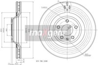 2X Maxgear 19-2492 Bremsscheibe FüR Audi