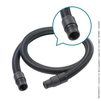 Schlauch mit Werkzeugadapter kompatibel mit DeWalt DCV586M