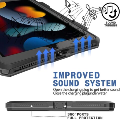 Waterproof Shockproof Stand Case Cover For iPad 9th/8th/7th Generation 10.2 inch - Picture 9 of 12