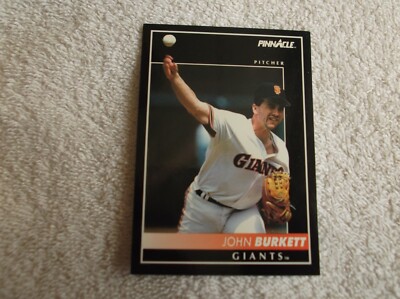 Score Pinnacle 1992 / MLB ''JOHN BURKETT'' #578 San Francisco Giants Trading Card