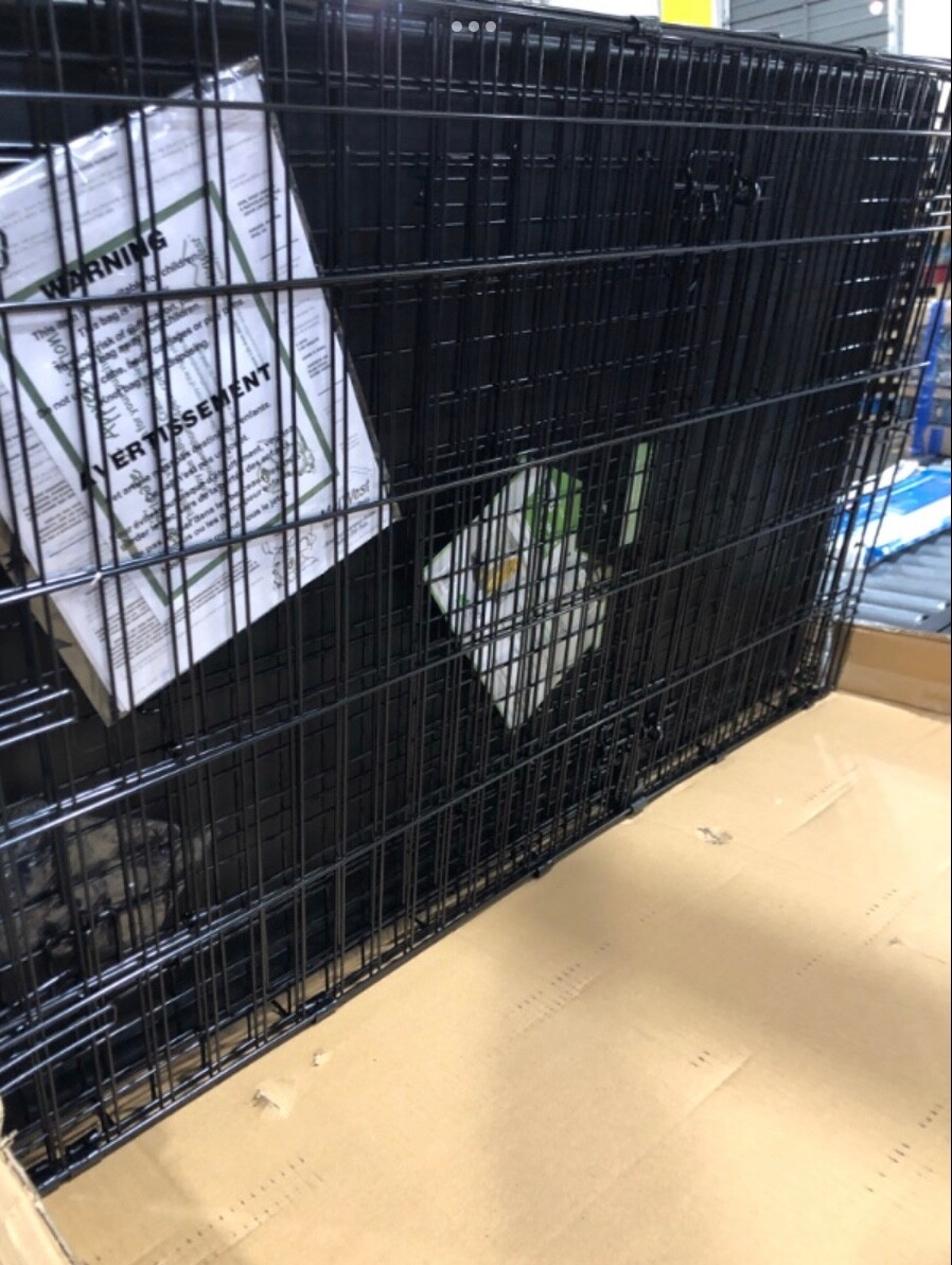 MidWest Homes for Pets 1542DD iCrate Metal Double Door Folding Dog