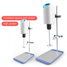 Electric Overhead Stirrer Lab Digital Mixer with Stirring Rod,Stainless Stand