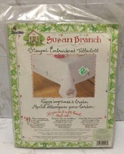 Bucilla Stamped Embroidered Tablecloth 52" X 70"