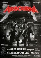Airbourne - Blackjack, Berlin & Hamburg 2008 | Konzertplakat | Poster