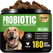 Probiotics for Dogs, Dog Probiotics for Itchy Skin, 180 Chews