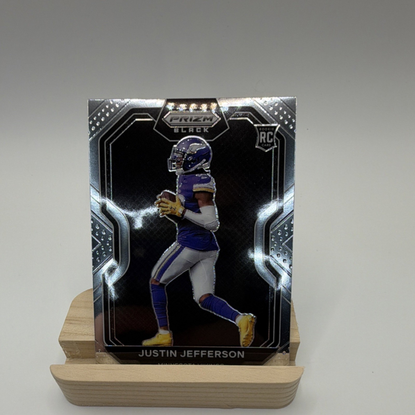Panini 2020 Chronicles Prizm Black Justin Jefferson Rookie #PB-9 Vikings NFL