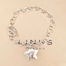 Links of London Classic Bracelet Star Silver &Yellow Gold Vermeil Pendant Charm
