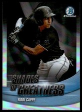 Yiddi Cappe 2022 Bowman Chrome #SG-26 Shades of Greatness Marlins Baseball