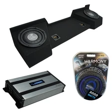 07-13 Chevy Silverado Ext Cab Truck Harmony F104 Dual 10" Sub Box & HA-A800.1