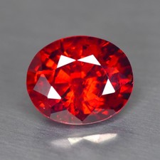 2.12Ct Natural Spessartite Garnet Reddish Orange Color Oval Gemstone _ Namibia