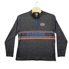 Florida Gators Quarter Zip Pullover Long Sleeve Shirt Mens XXL College Fan Gear