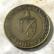 Challenge Coin- US Department of ENERGY US Government DOE