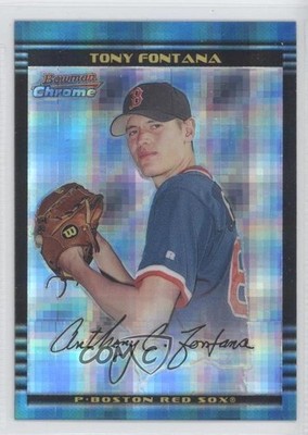 2002 Bowman Chrome X-Fractor 64/250 Tony Fontana #308 Rookie RC 0c2